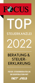 Die Steuerkanzlei Wiedemann in Ludwigsburg ist von Focus als Top-Steuerkanzlei in der Katergorie "Beratung und Steuererklärung" ausgezeichnet.